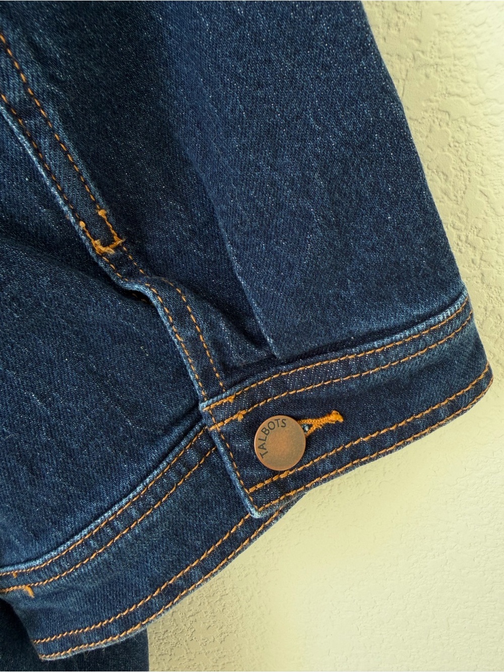 Talbots Indigo Short-Sleeve Denim Jacket Plus 2X - Picture 5 of 11